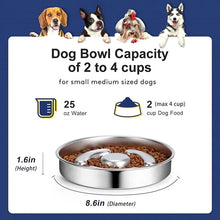 Load image into Gallery viewer, Pet food and water bowl
